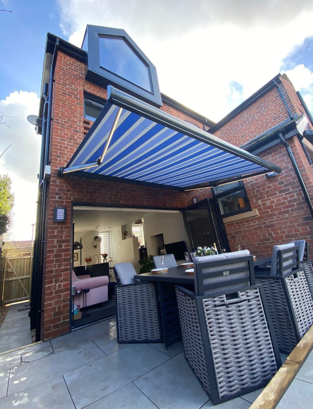 Shires Shutters installation, awning patio bifold