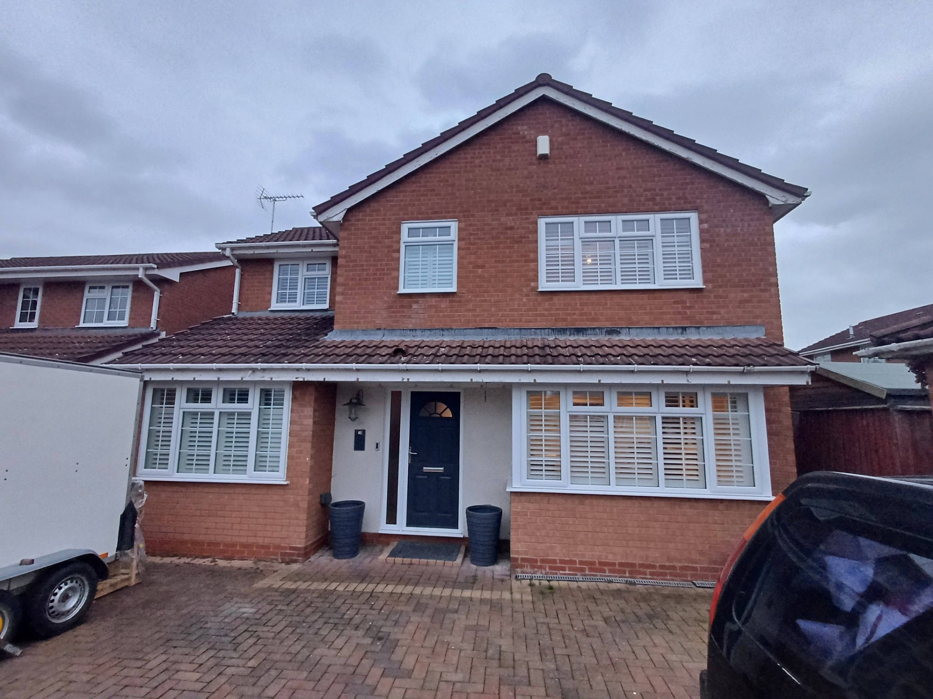 Shires Shutters installation, house exterior shutters