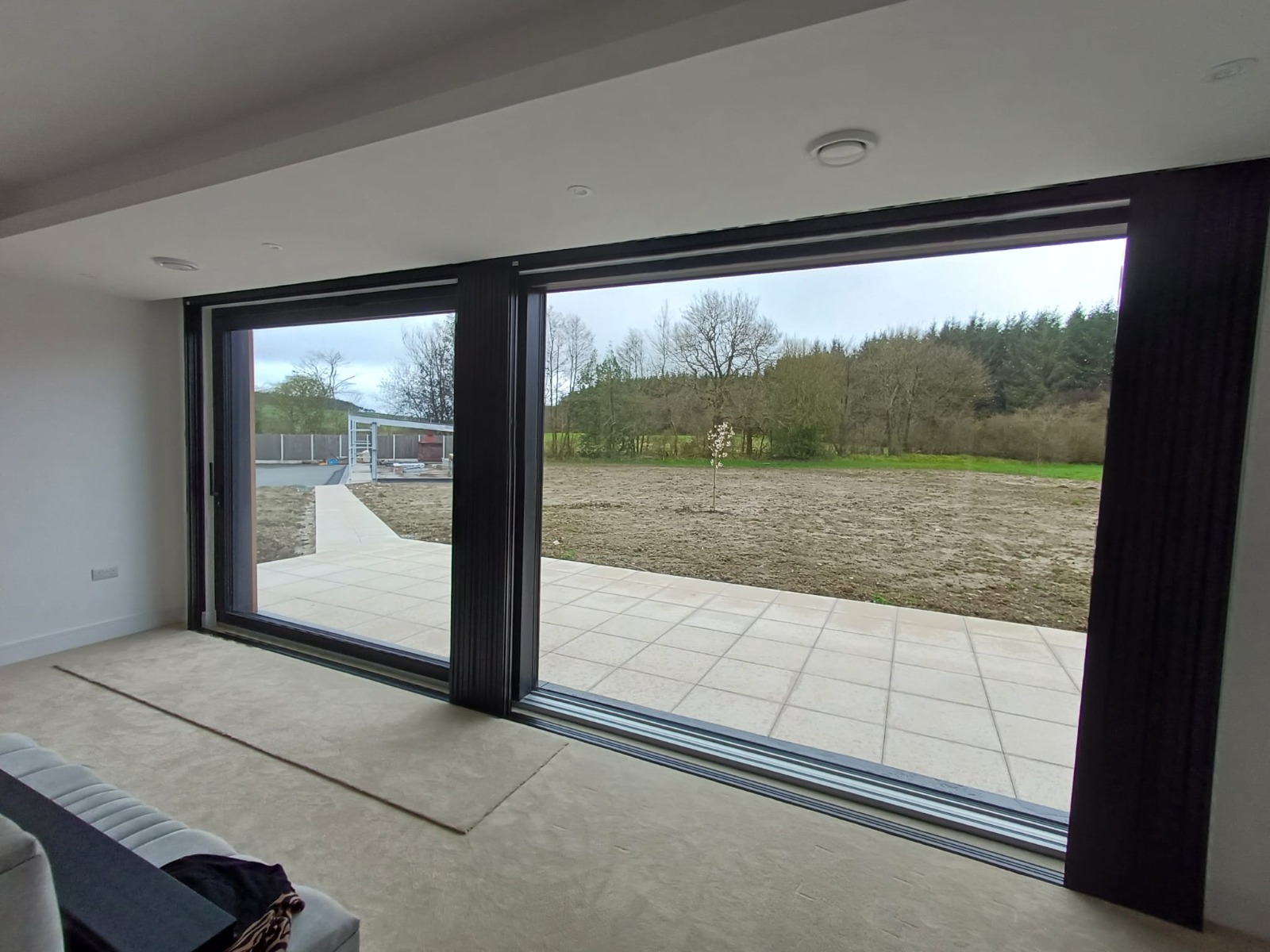 Shires Shutters installation, real sliding doors countryside