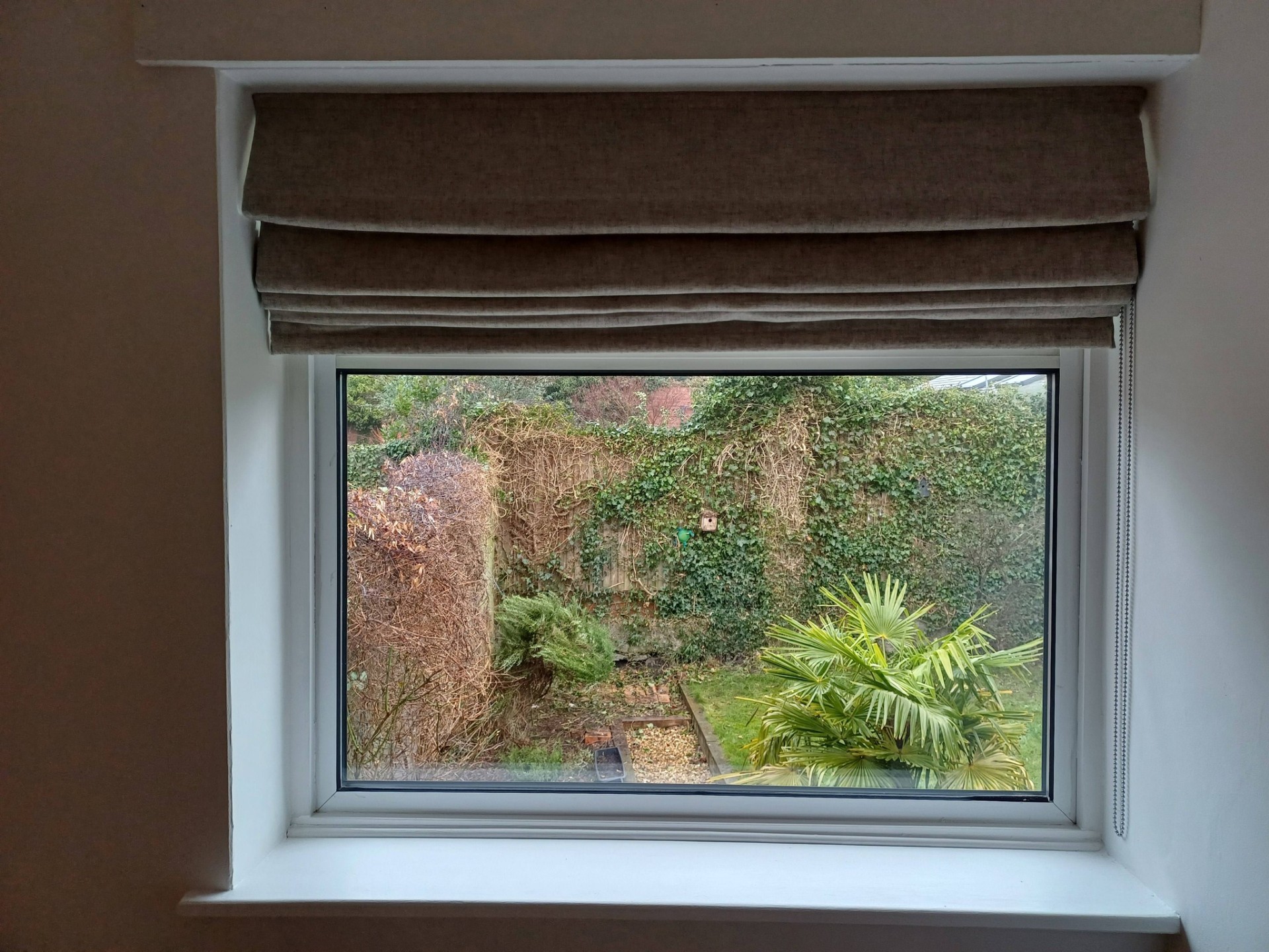 Shires Shutters installation, roman blind cottage