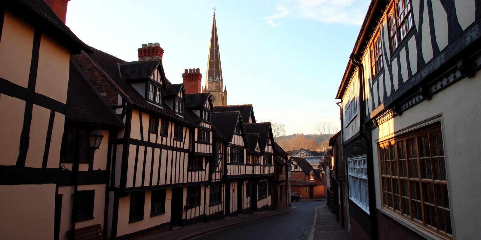 Shrewsbury, Shropshire, landmark view representing the area Shires Shutters serves
