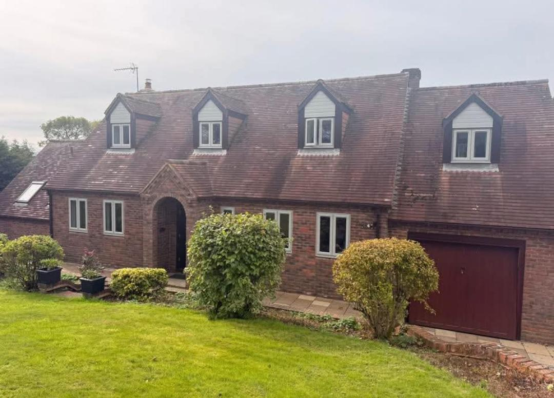Detached Shropshire home with new white casement windows