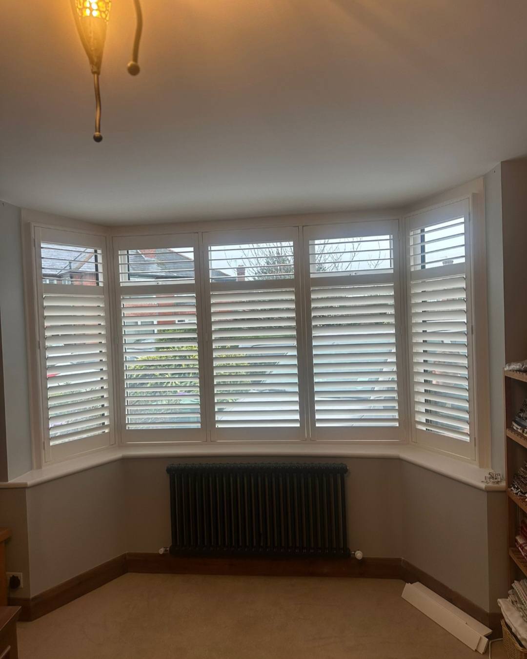 Shires Shutters installation, shutter bay bright