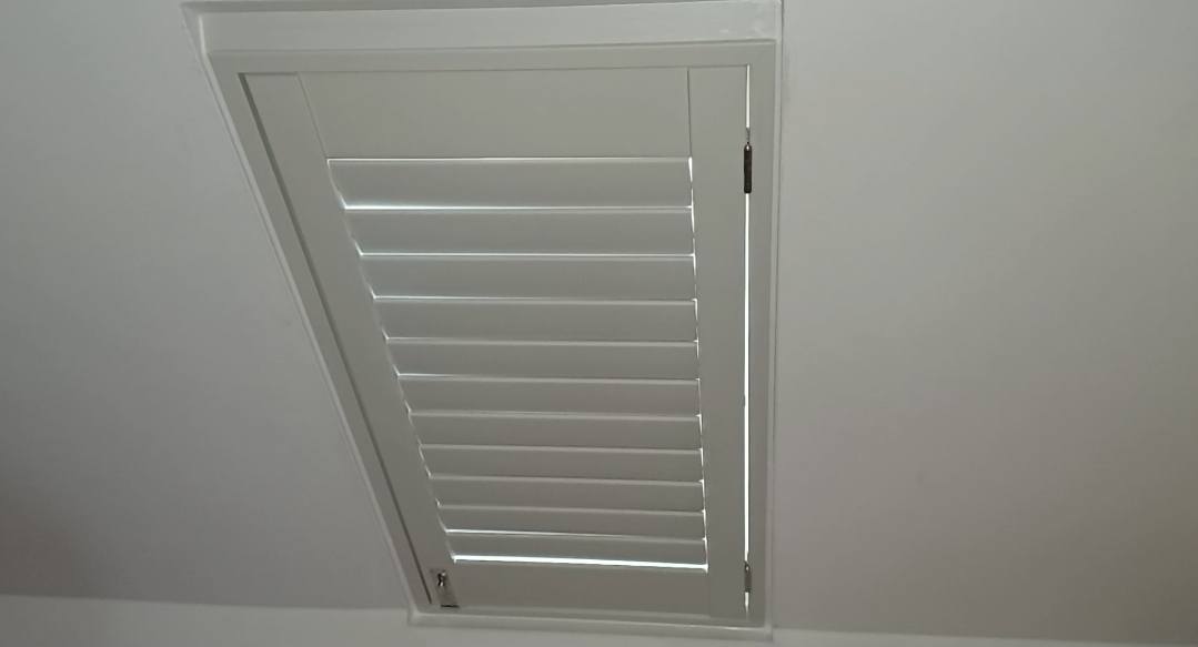 Shires Shutters installation, skylight shutter closed